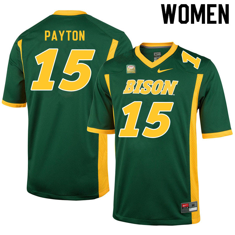 Women #15 Cole Payton North Dakota State Bison College Football Jerseys Sale-Green